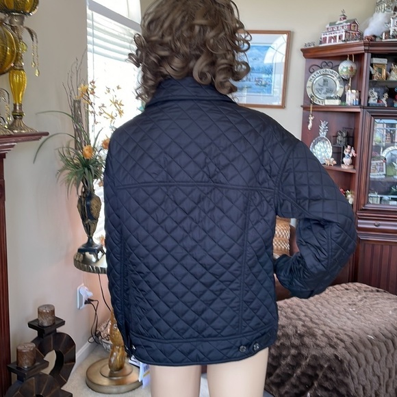 Brand New Michael Kors Black Quilted Stitch Button Up Jacket - Picture 5 of 16